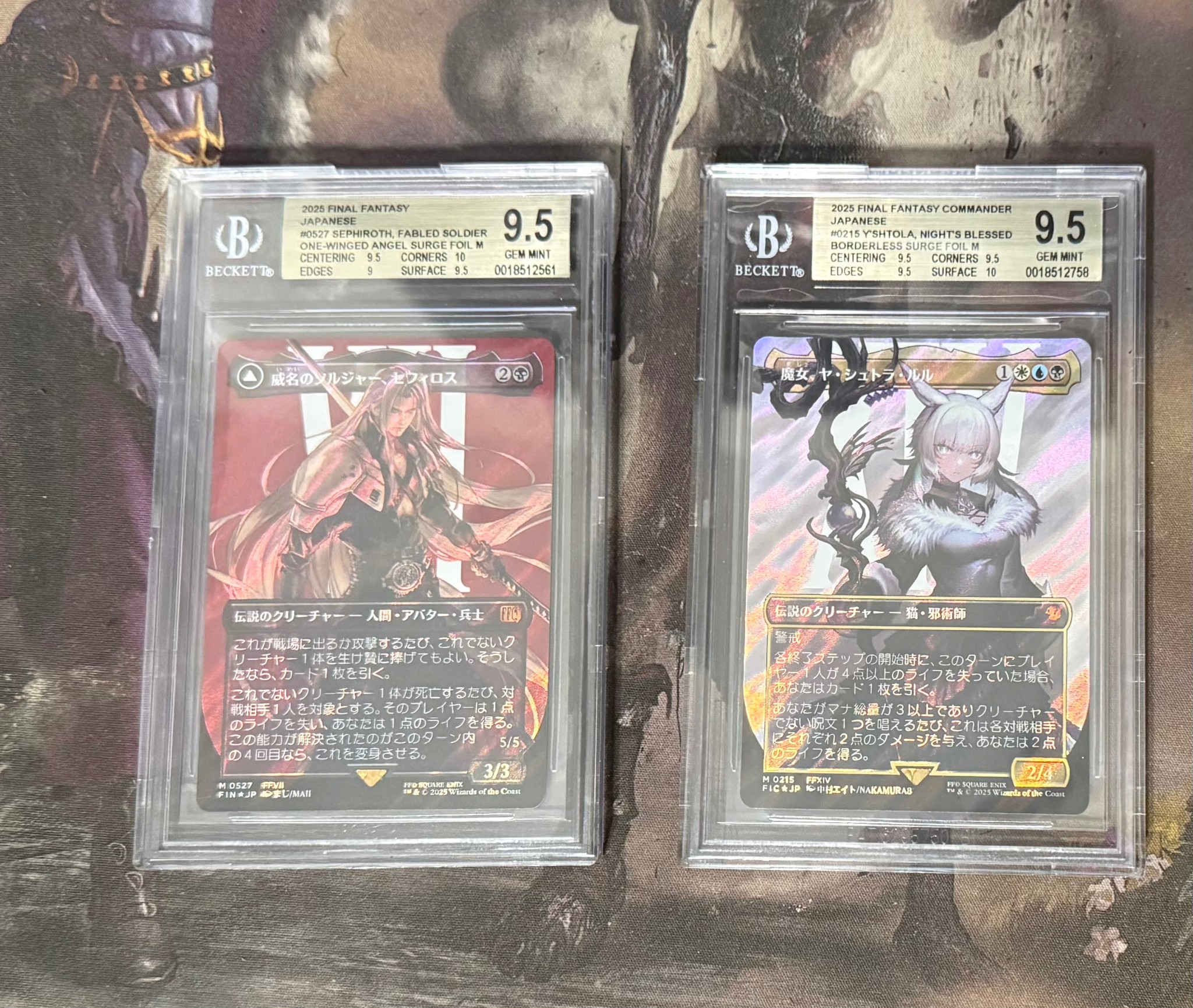 Looking to move $100 for Sephiroth Foil $150 for JPN Celes, Rune