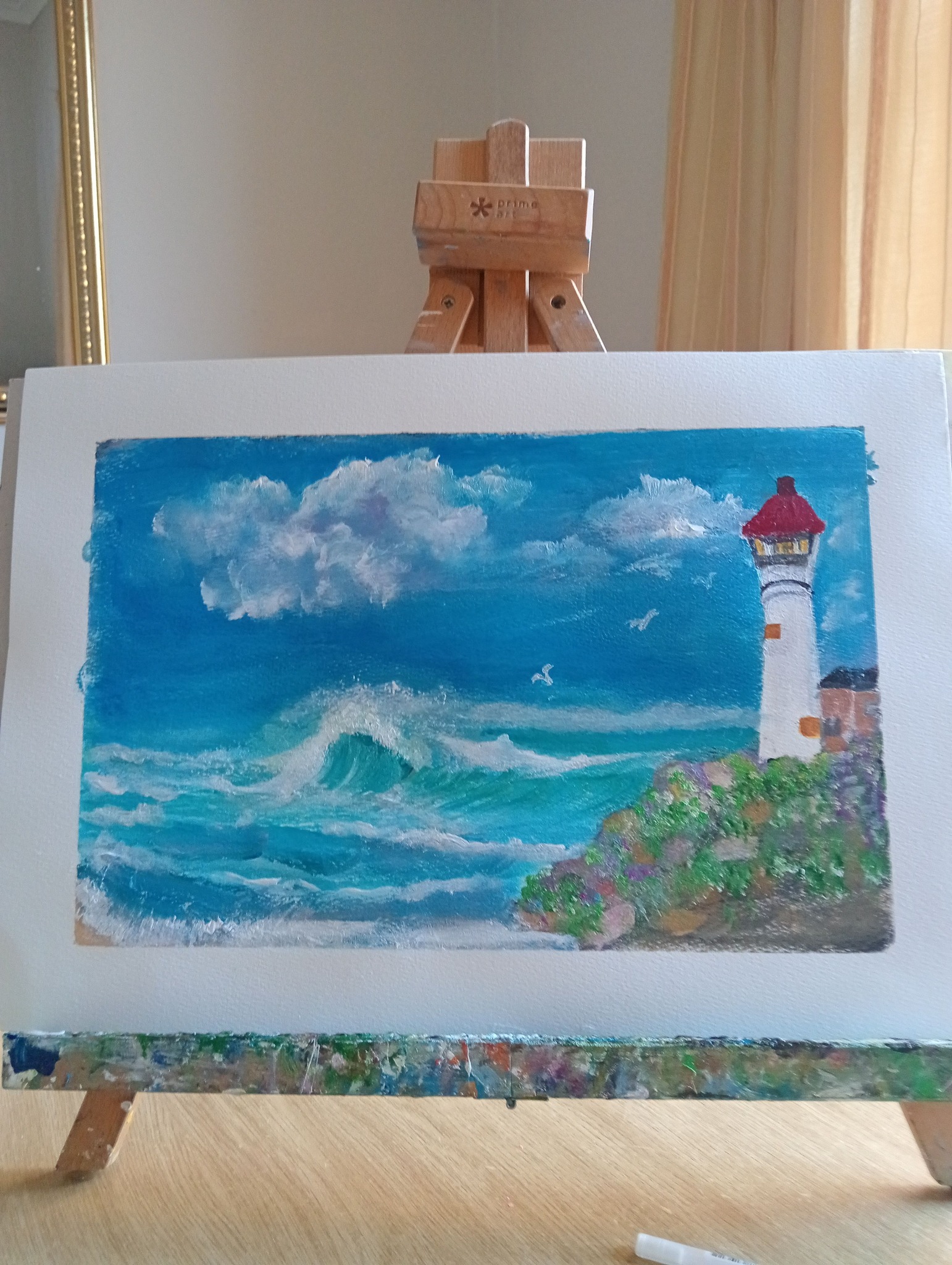 Acrylic painting on 29cm paper