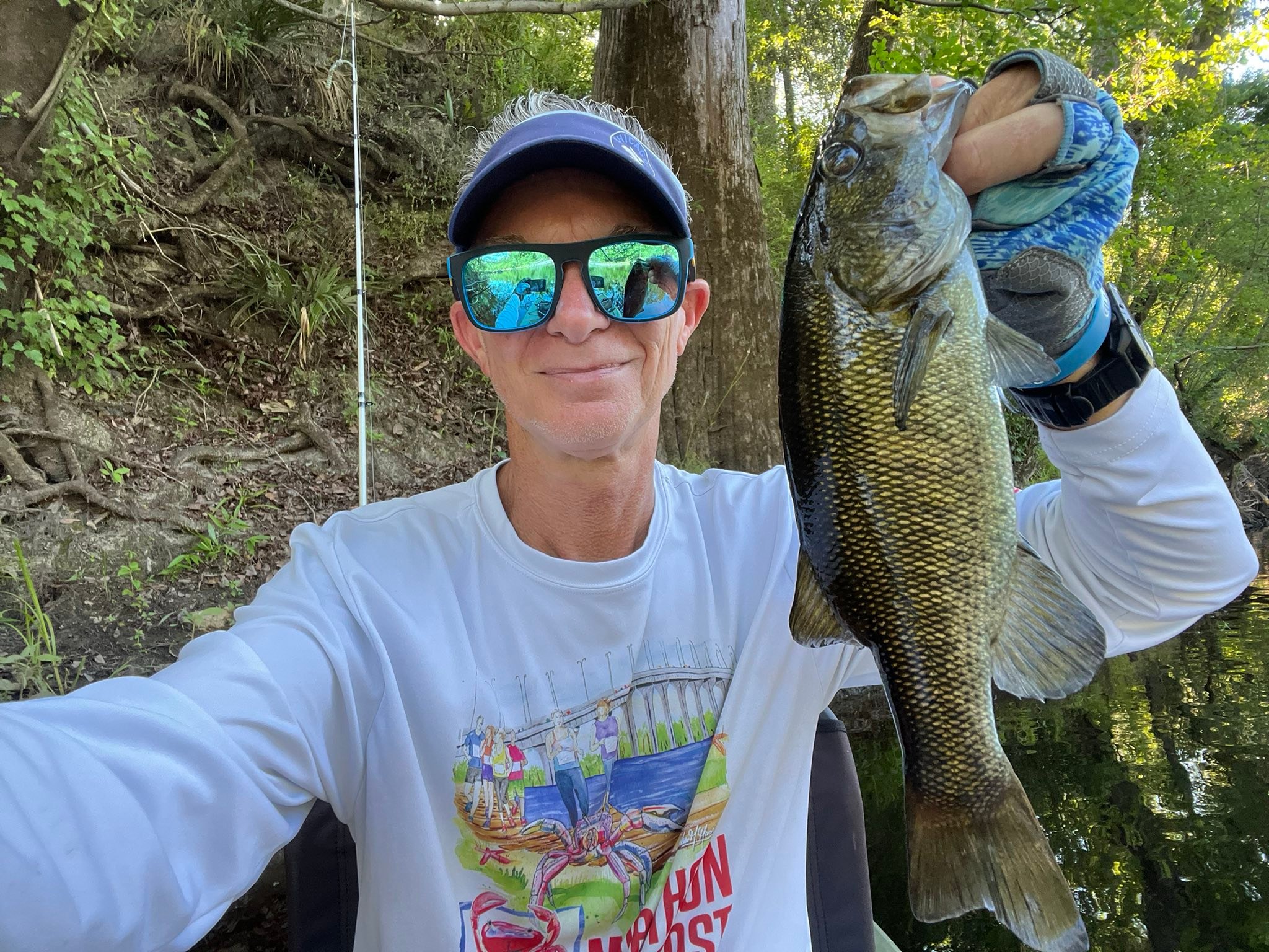 Suwannee bass caught on Withlacoochee River