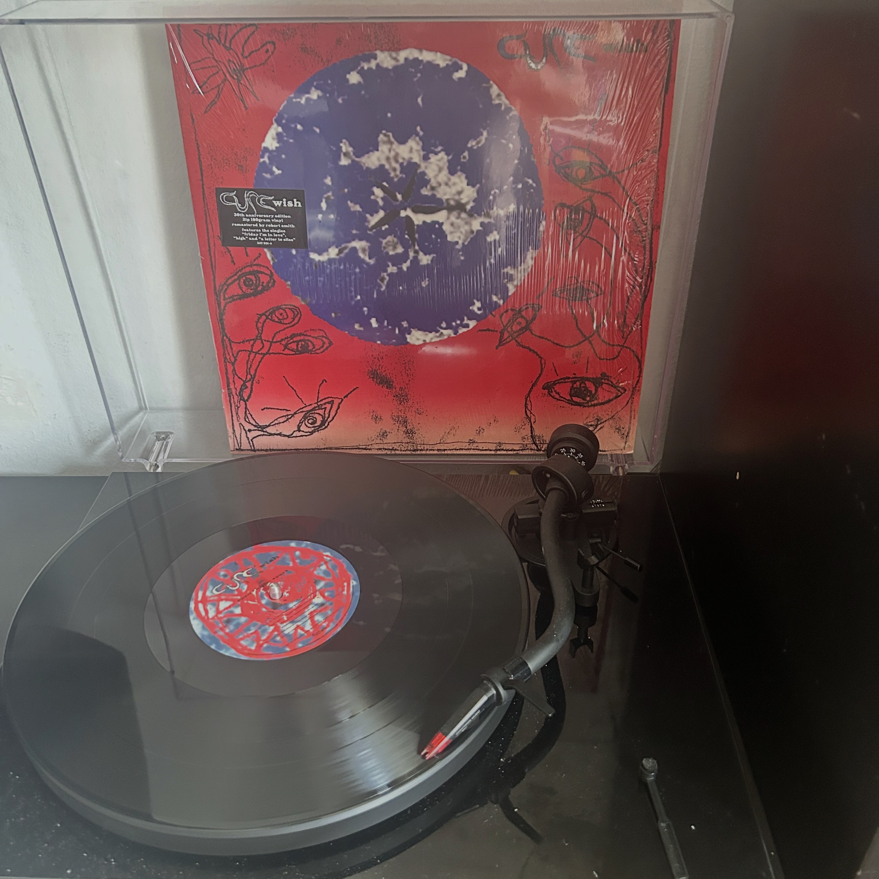 The Cure's Wish album in my vinyl collection