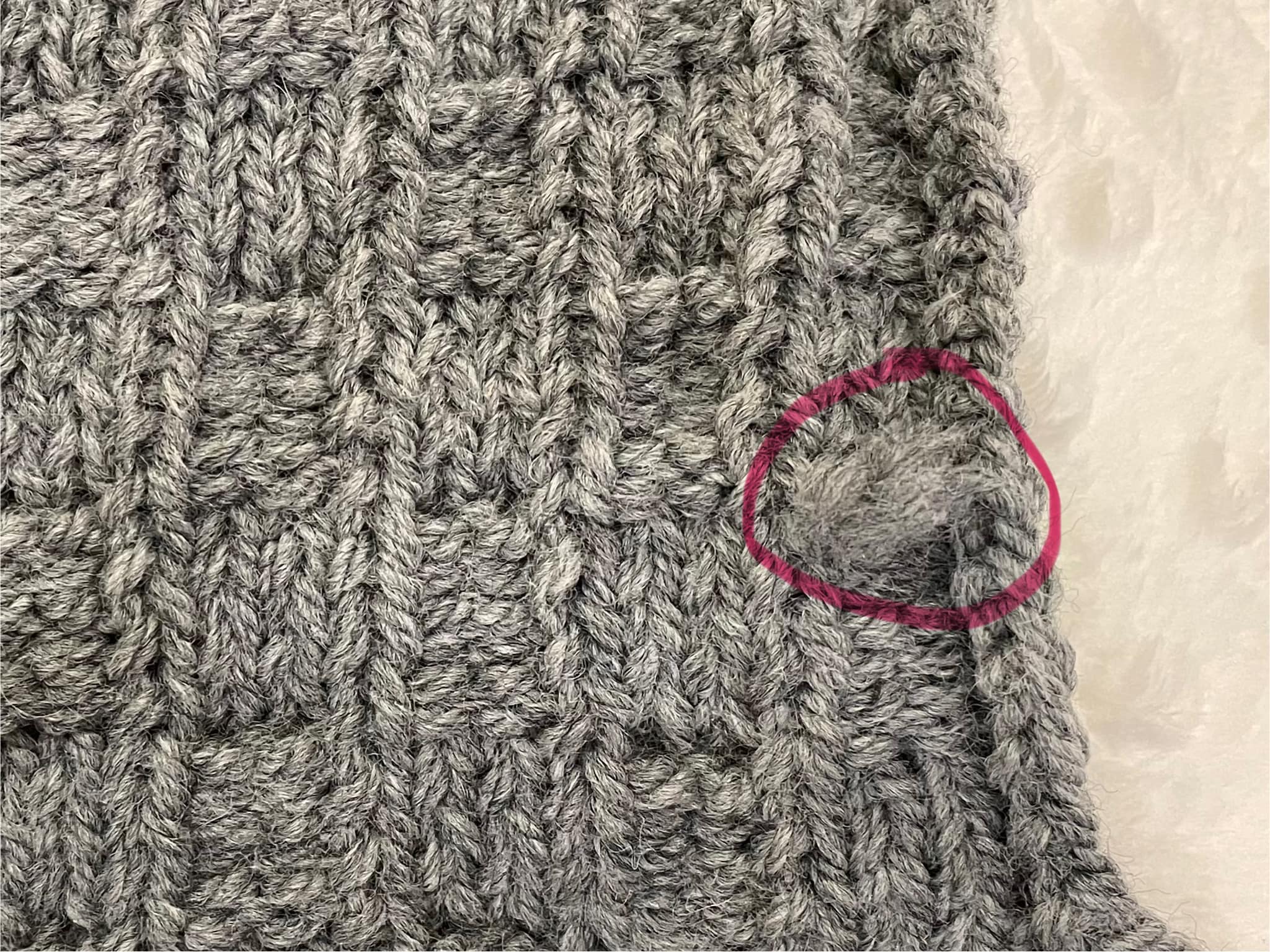 How to fix fraying and fuzziness in a sweater?
