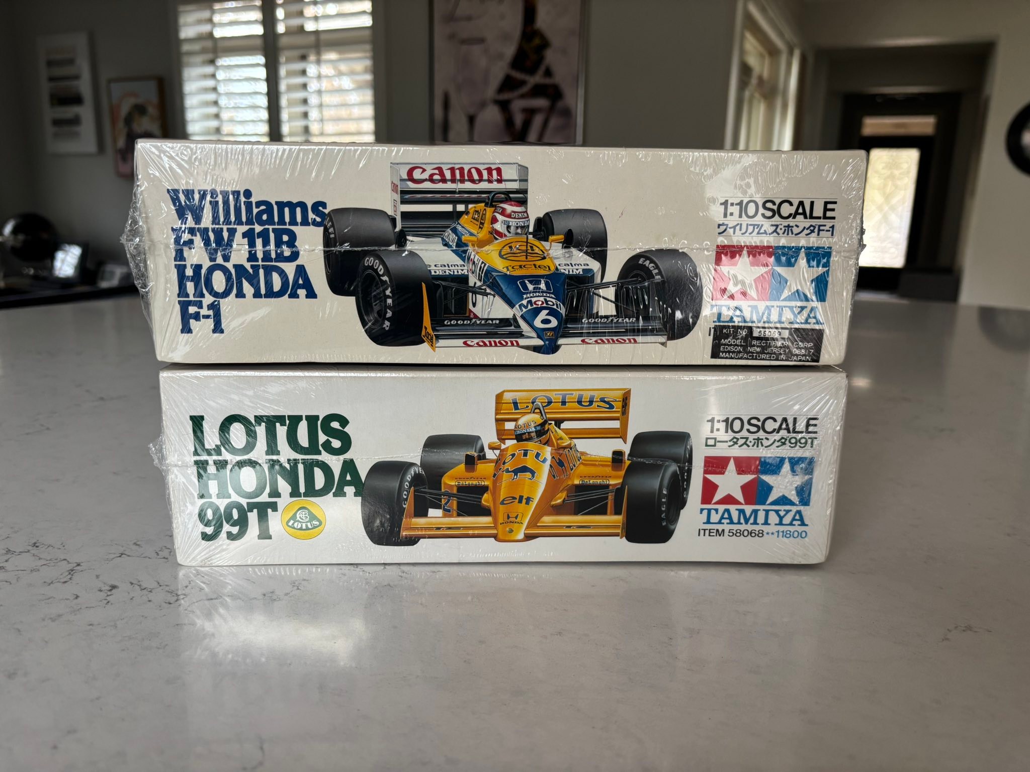 Tamiya vintage kits 58068 Lotus Honda 99T and 58069 Williams FW11B