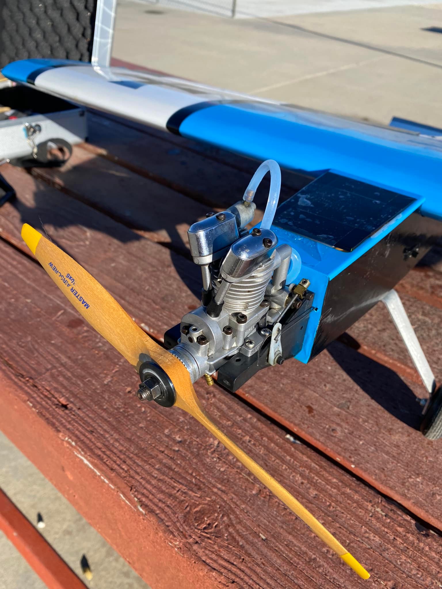 Saito fa-30s engine on Hobbyking mini stick