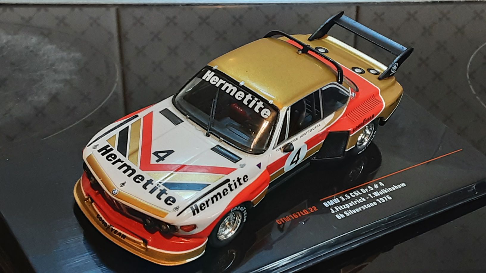The Silverstone 6 hour winning BMW CSL of Walkinshaw and Fitzpatrick.