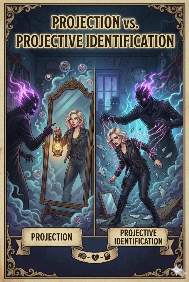 Ashley Nicole - 🪞 PROJECTION vs. PROJECTIVE IDENTIFICATION... | Facebook