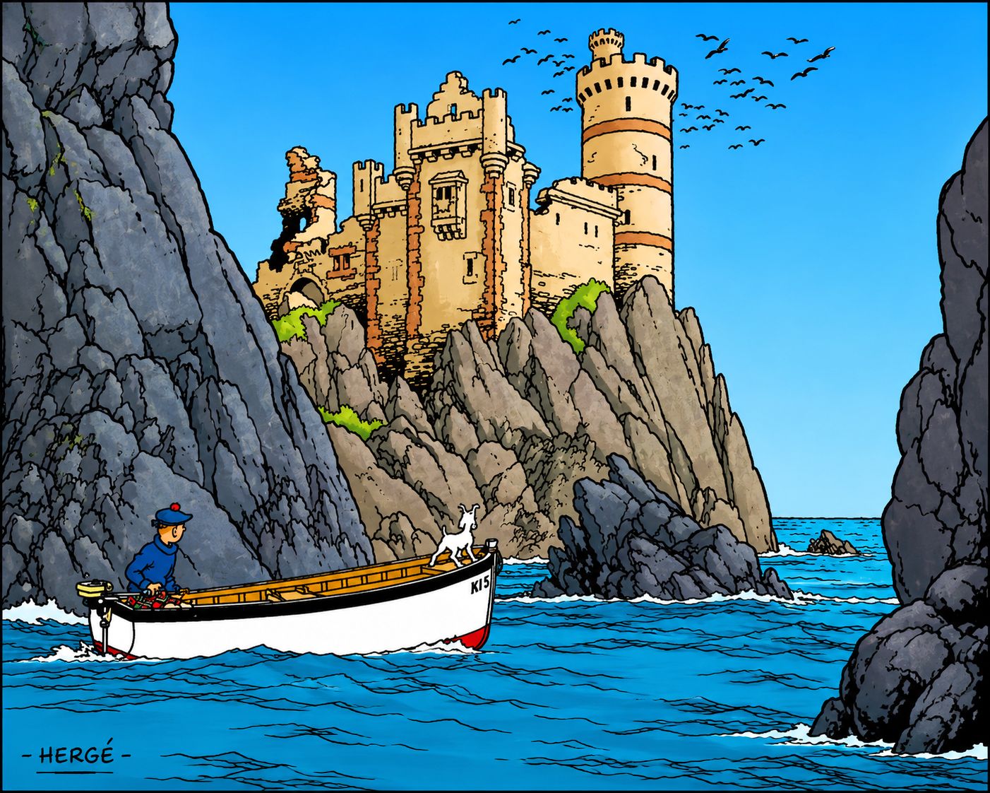 Where was Tintin's mountain holiday location?