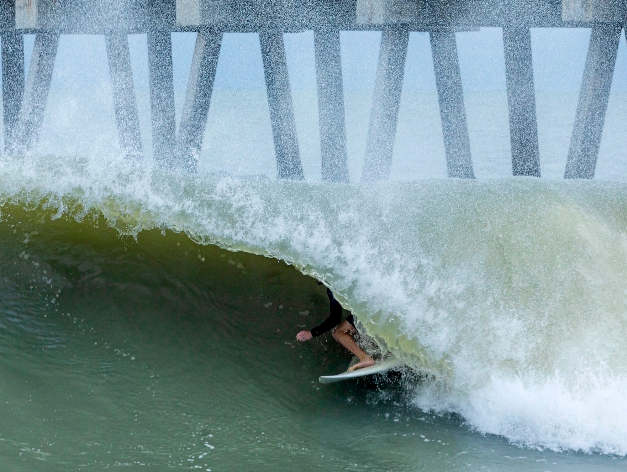 Eastern - A bit of a swell hit South Florida and Scott Posner was there ...