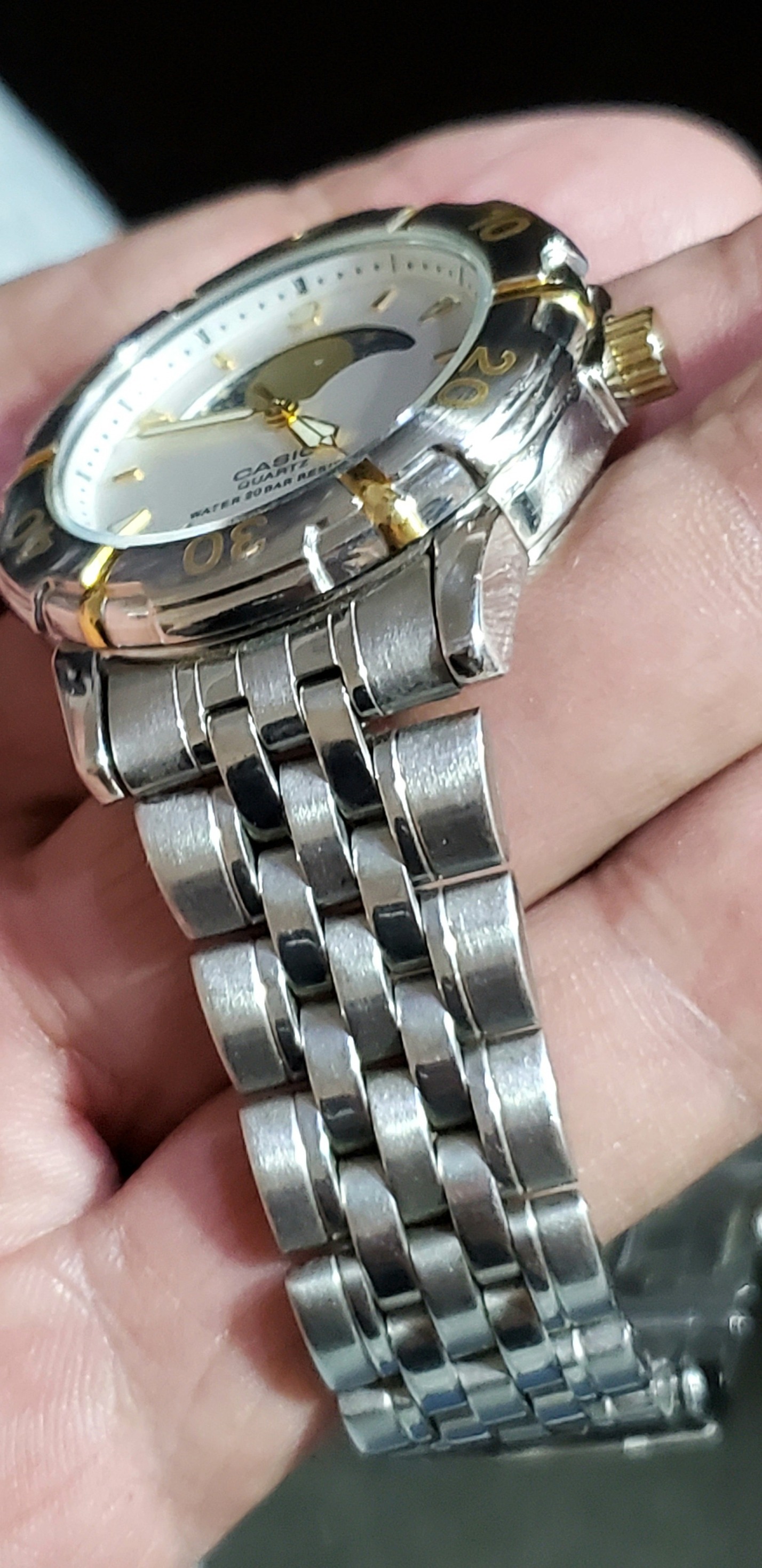 Vintage Casio JDM Diver MD-738 20 BAR Moon Phase