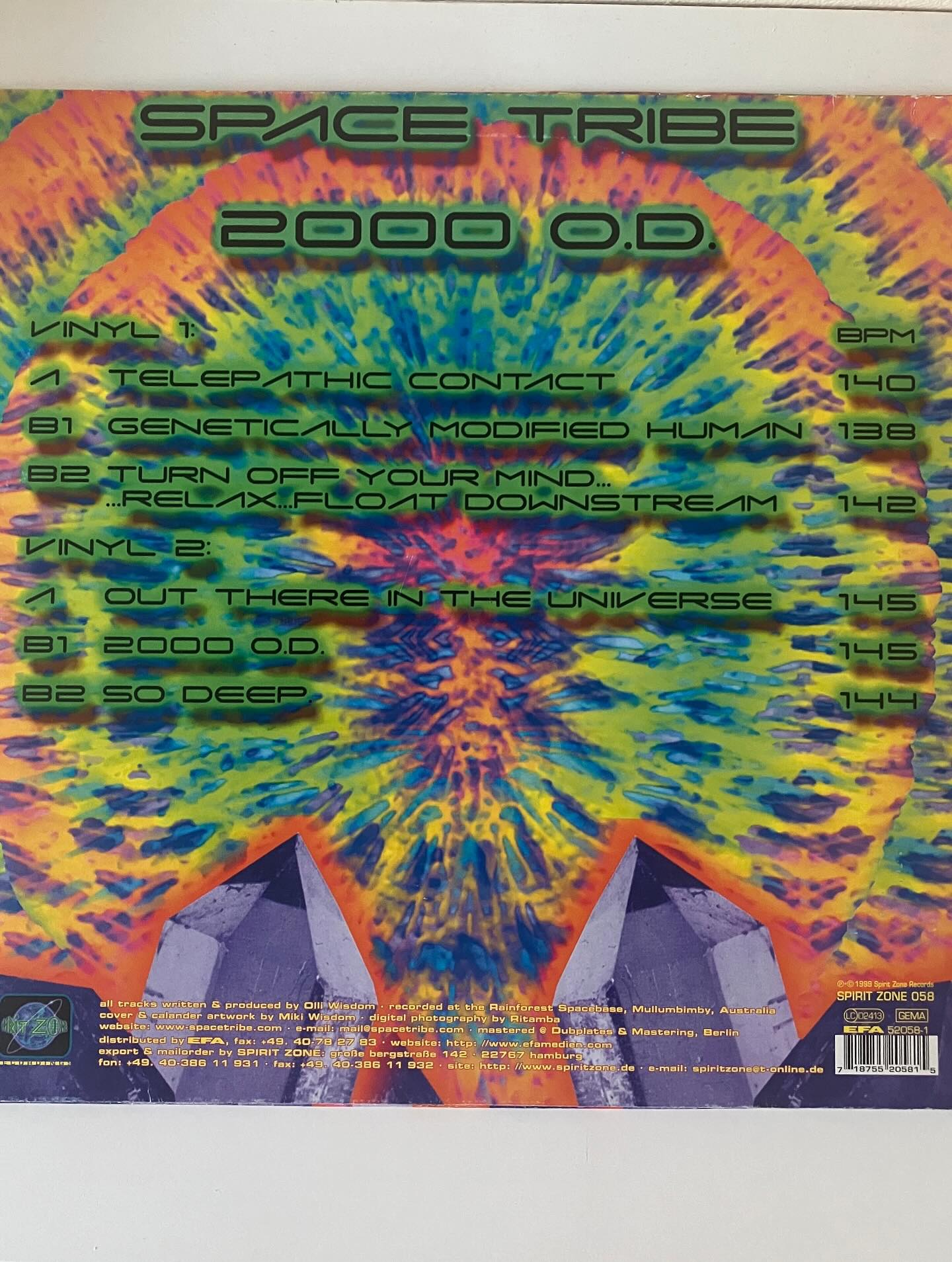 Fredags-vinyl ❤️ Space Tribe - 2000 O.D., 1999. Af en eller 