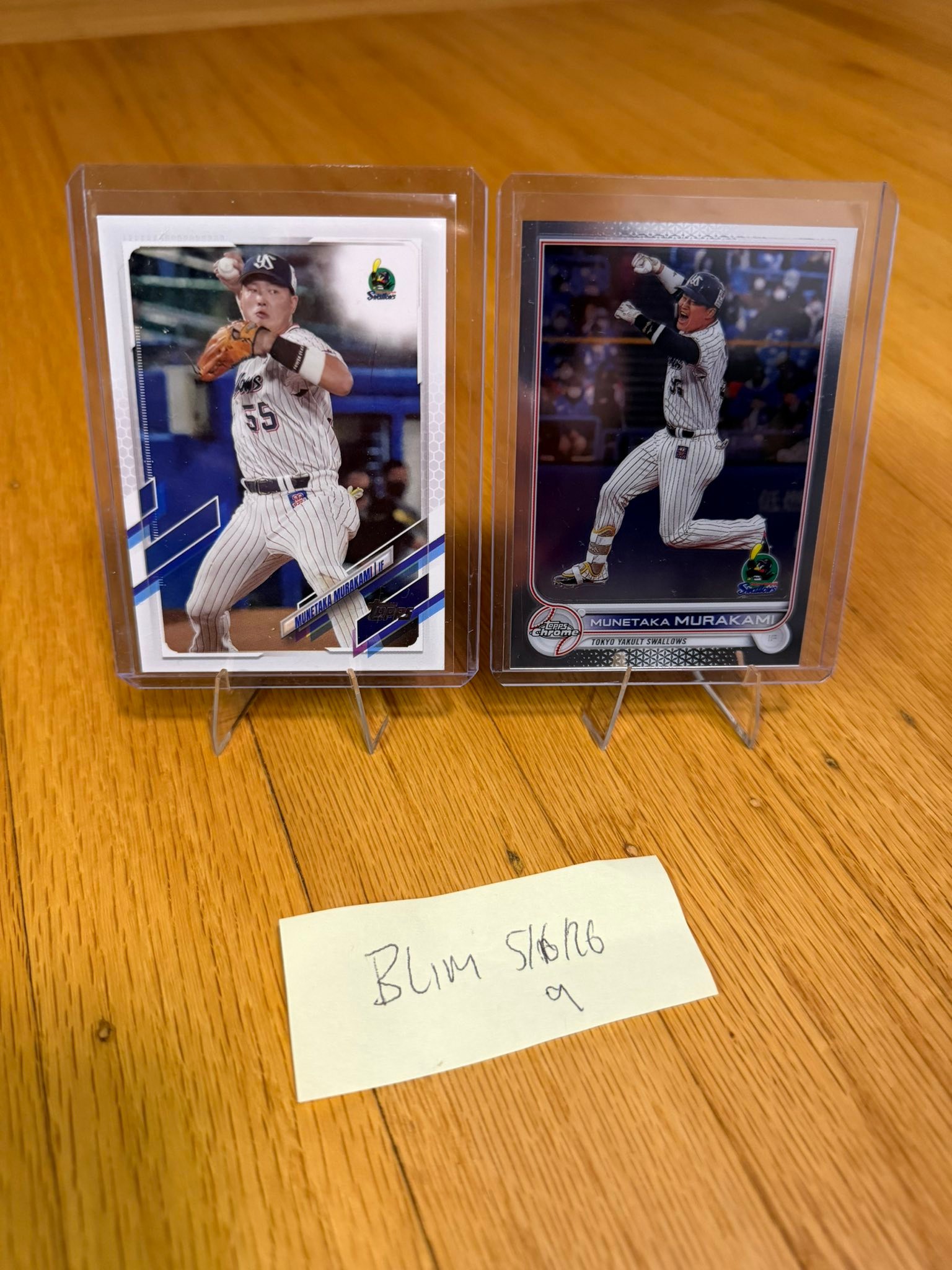Munetaka Murakami 2021 and 2022 Topps NPB baseball cards for sale