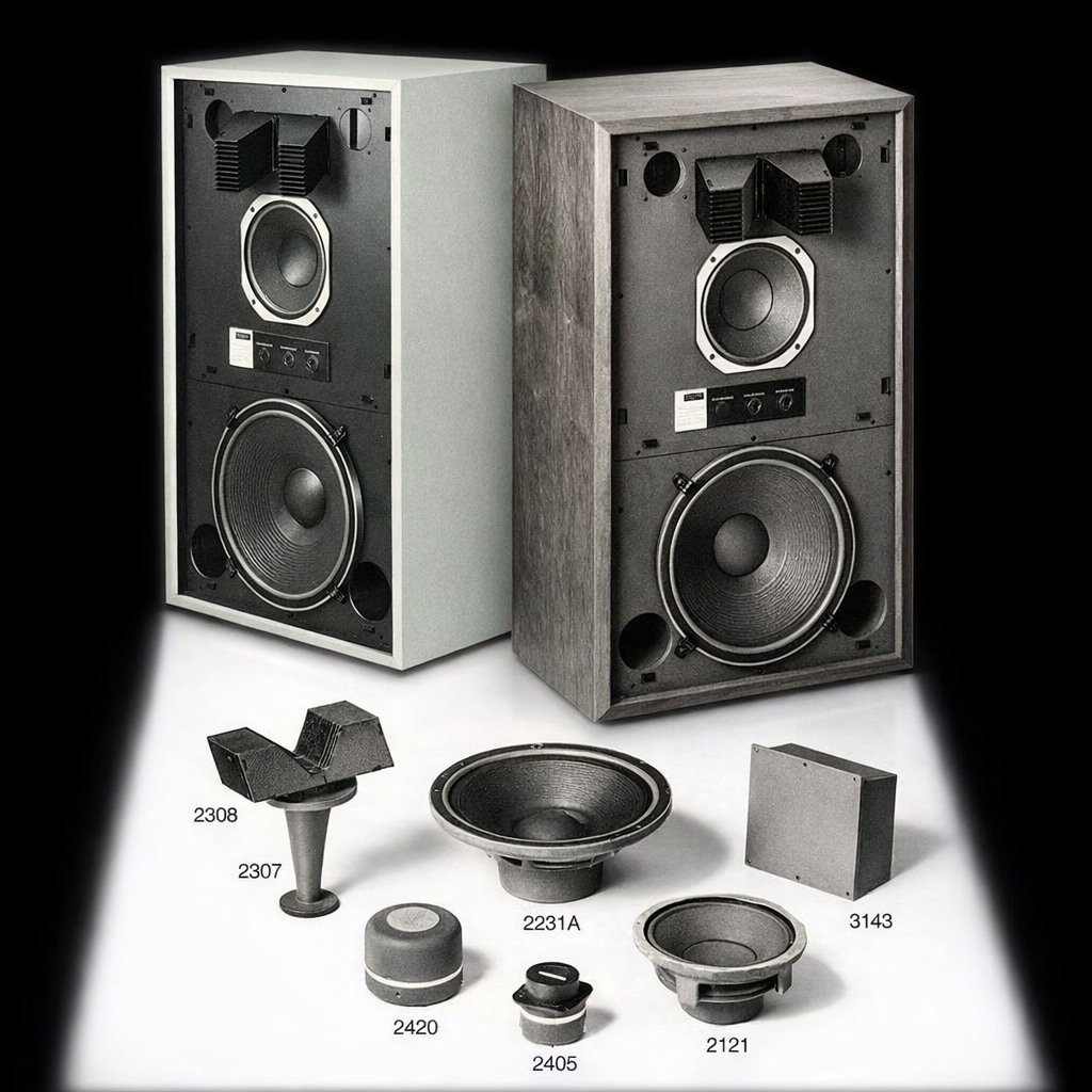 JBL 4320 1963 The JBL 4320 series studio monitor was introduced