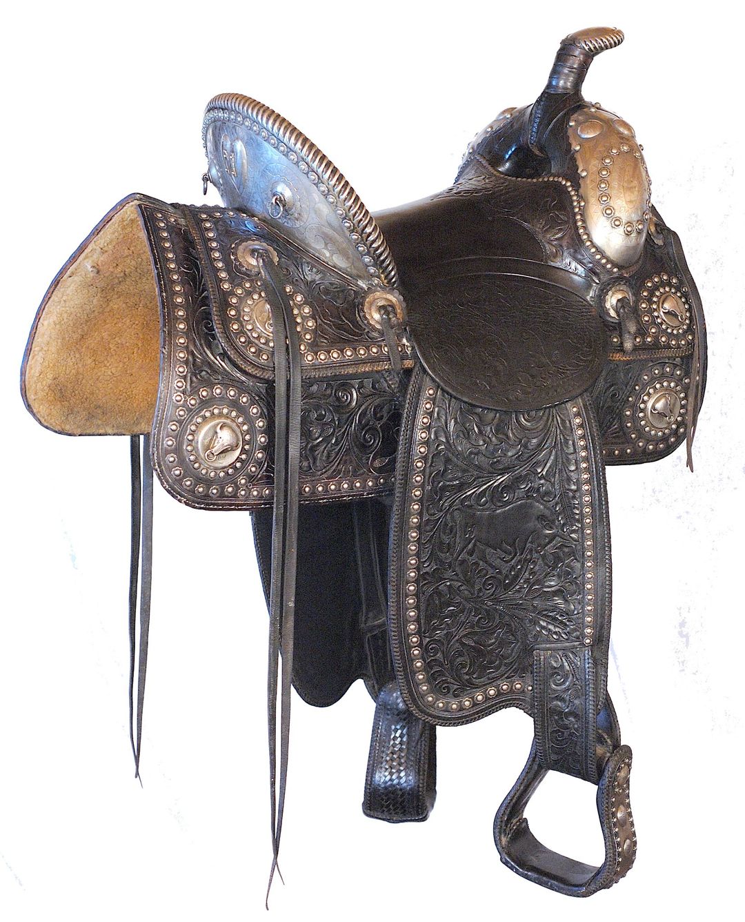 Here is another saddle from my collection. This rare silver  display picture 1