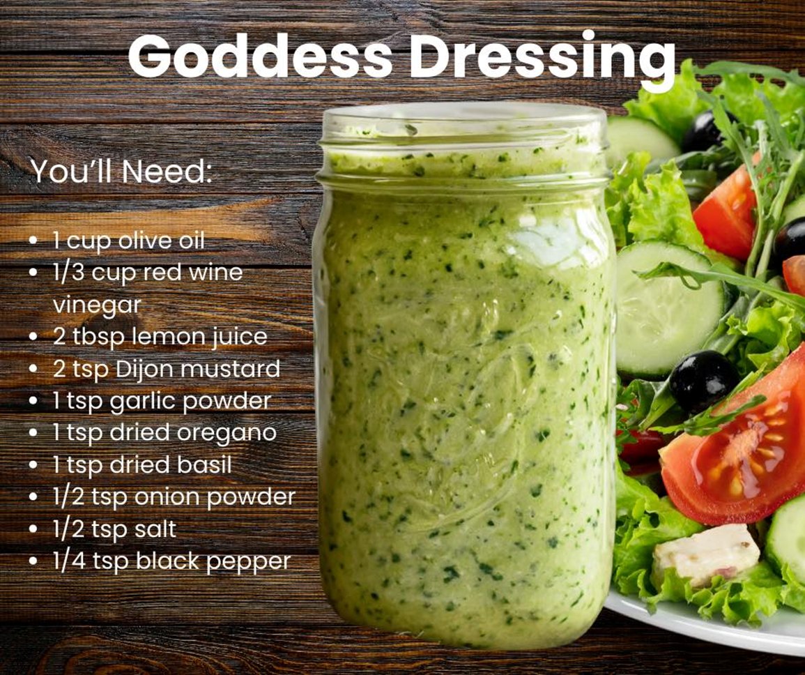 golden goddess dressing recipe What is in dressing? Fabric Composition: 95% Polyester 5% Elastane