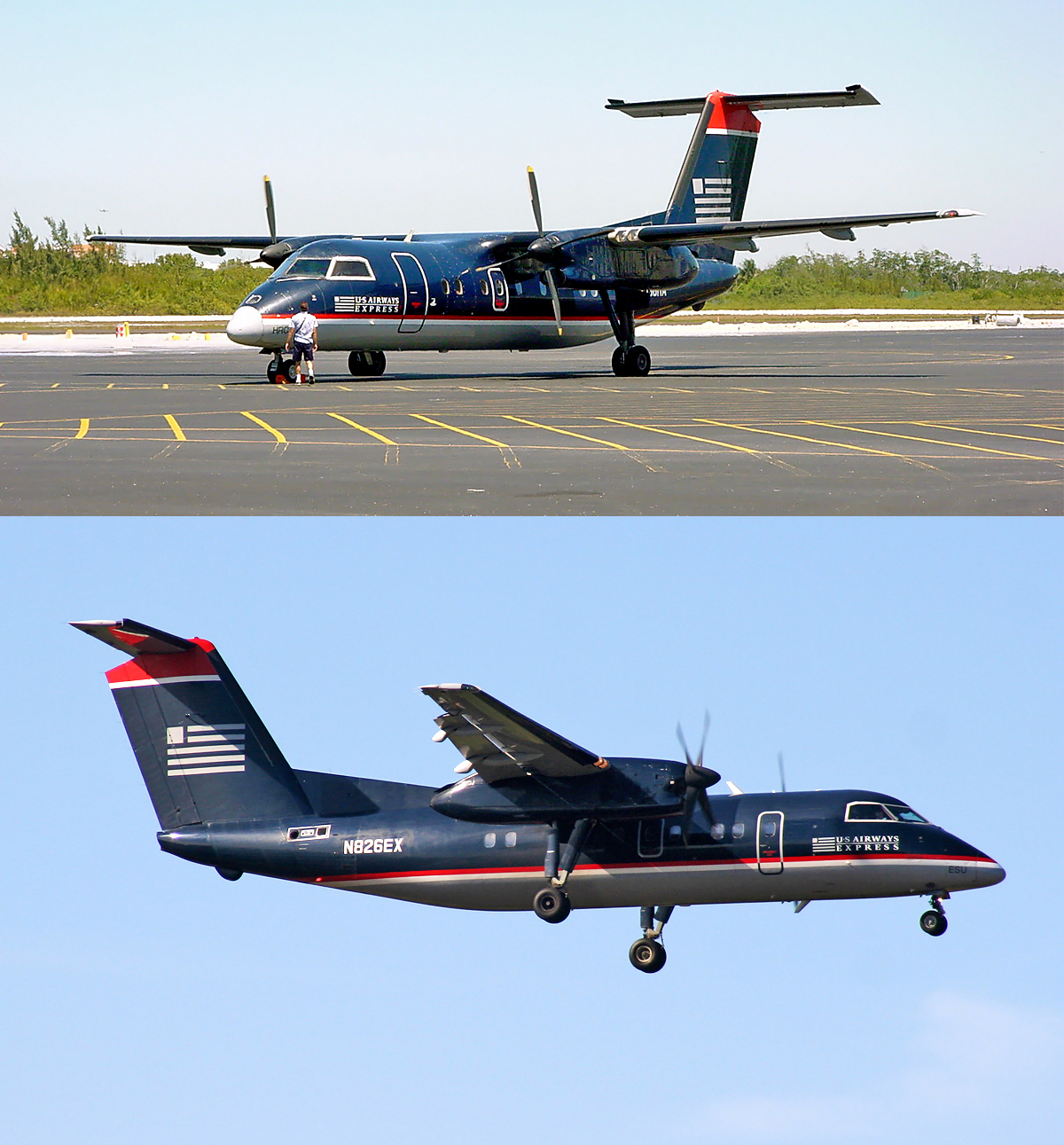 Piedmont US Air - Dash 8 100 taken in the late 1990's