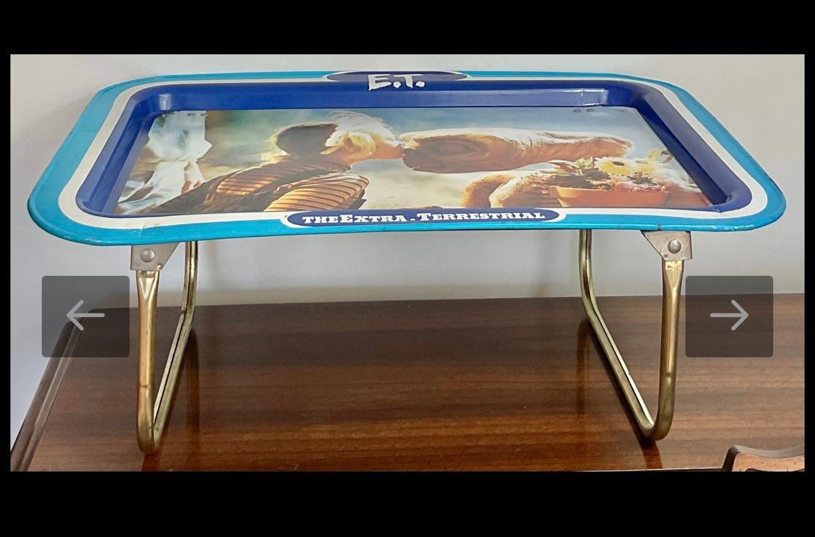 E.T. folding metal tray for sale