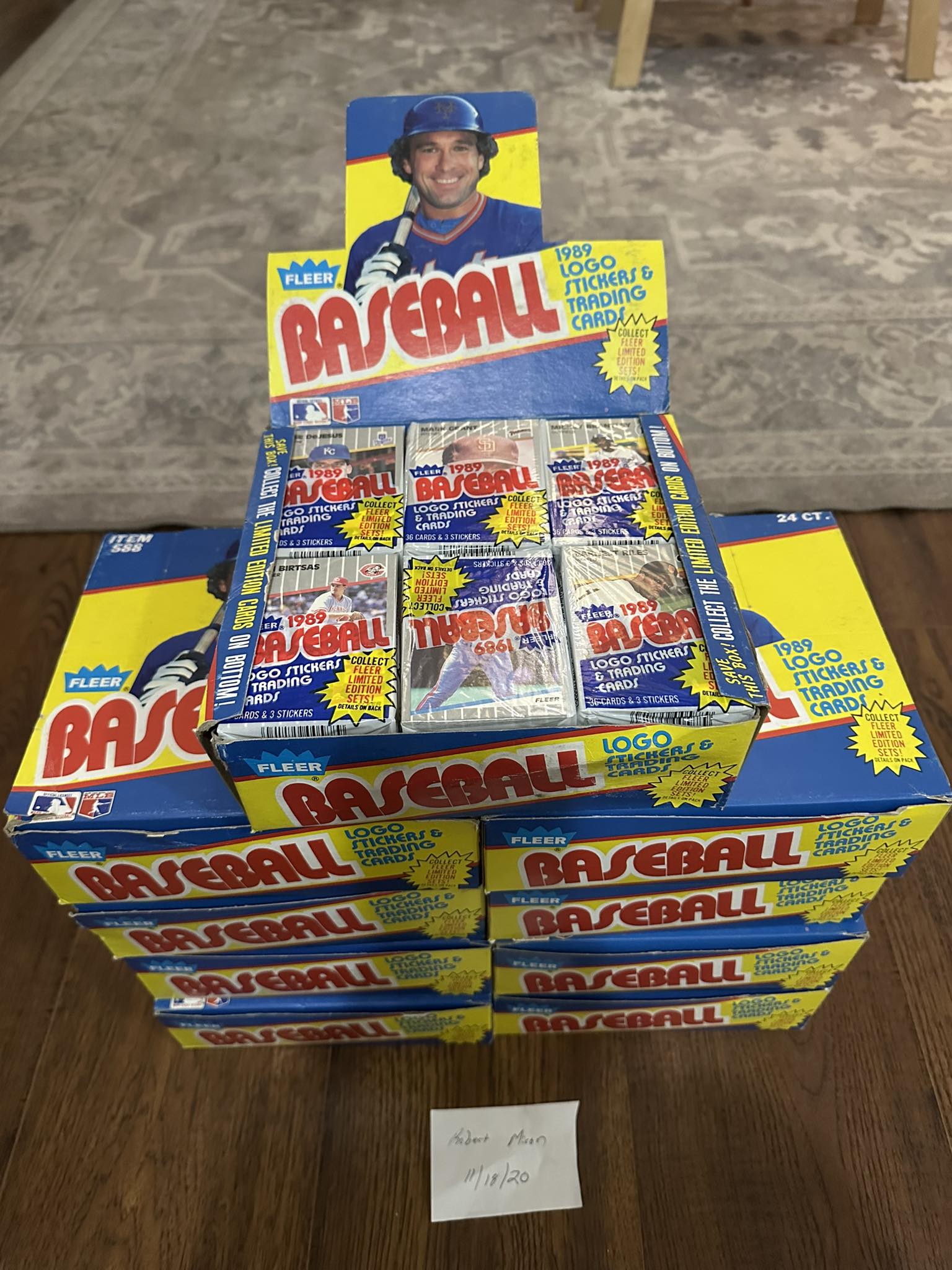 A friend of mine is selling this unopened pack of 1989 Fleer. When 