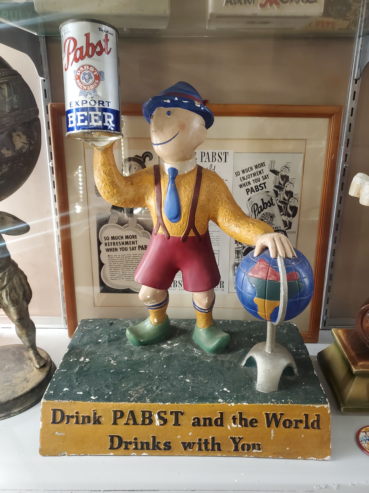 Pabst Blue Ribbon Beer Back Bar Vintage Display (Vintage 60's