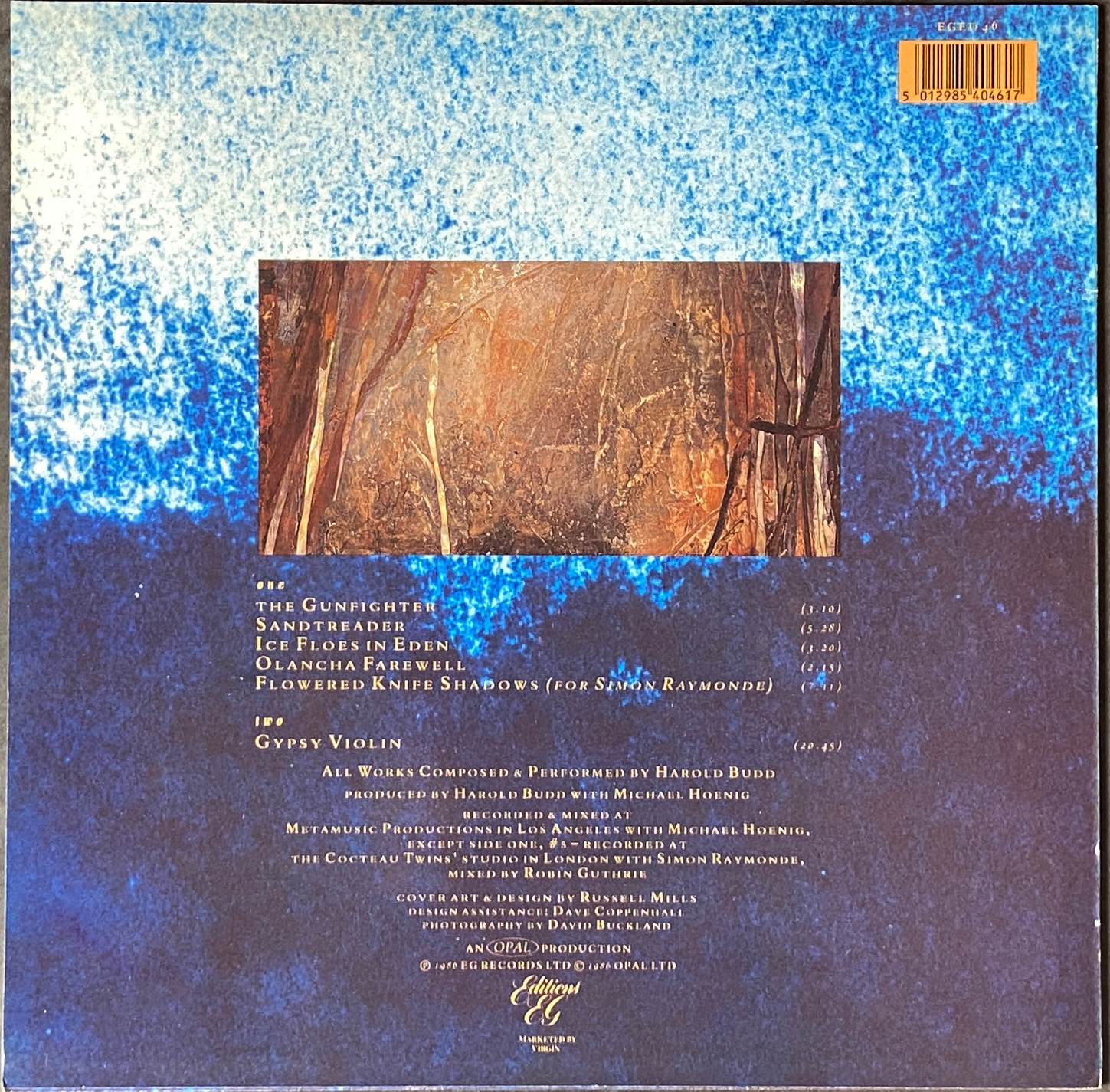 Harold Budd's Lovely Thunder album