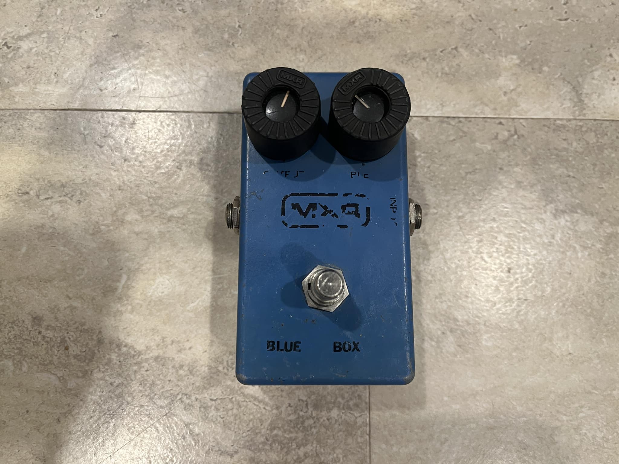 Custom 1978 MXR Blue Box with off-center printing