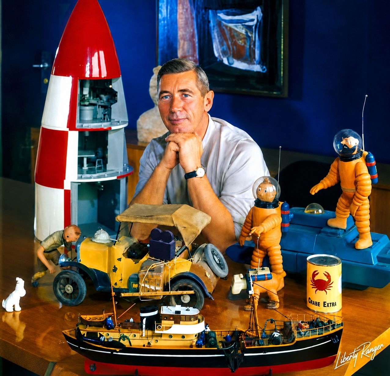 On a marché sur la Lunemy Tintin chronograph and the little
