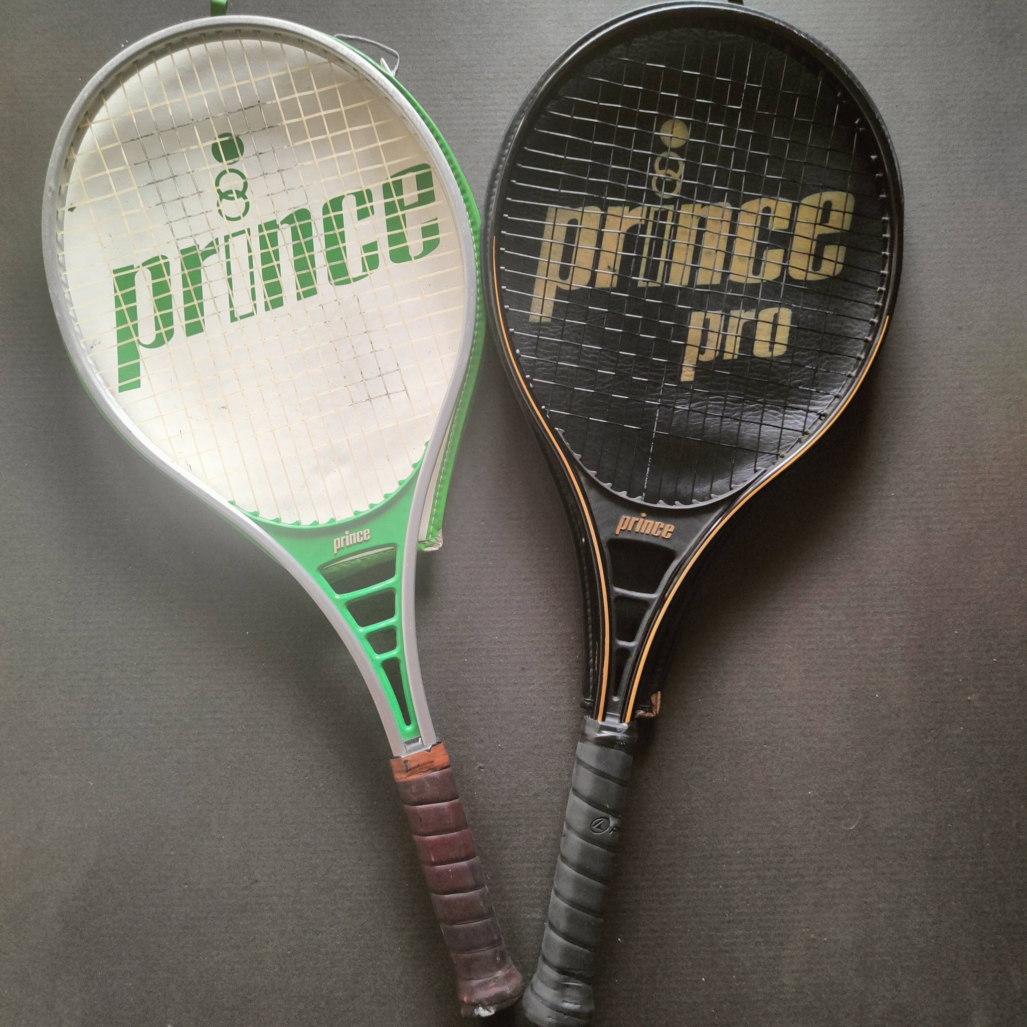 Prince classic and pro tennis rackets