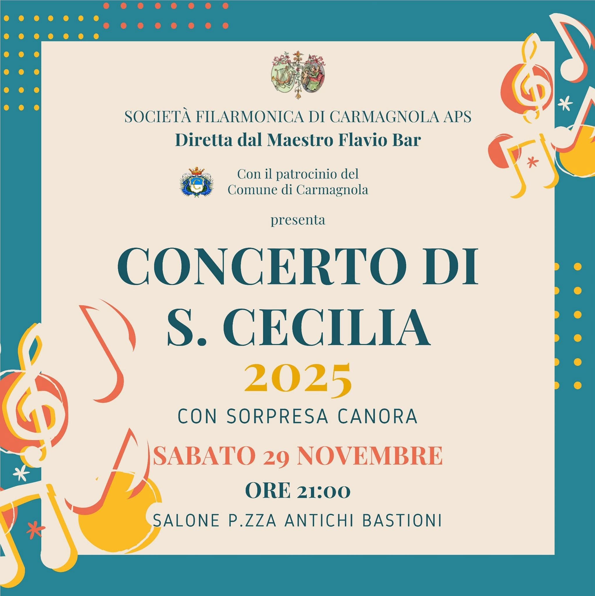 CARMAGNOLA | 📢Santa Cecilia sta arrivando | Facebook