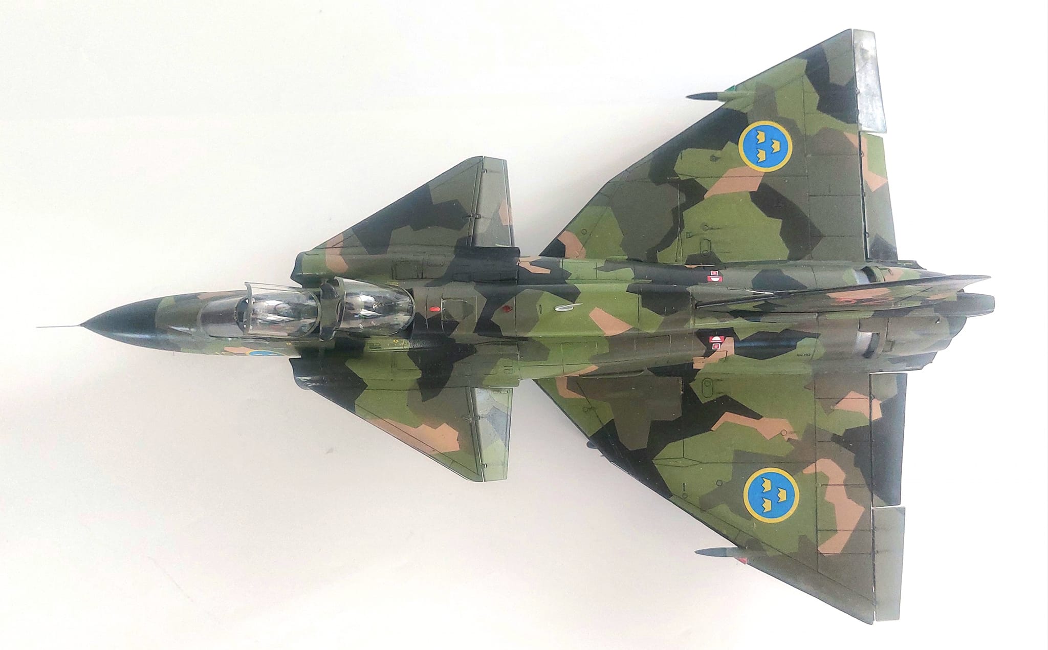 Saab 37 Viggen Splinter camo mask & decal