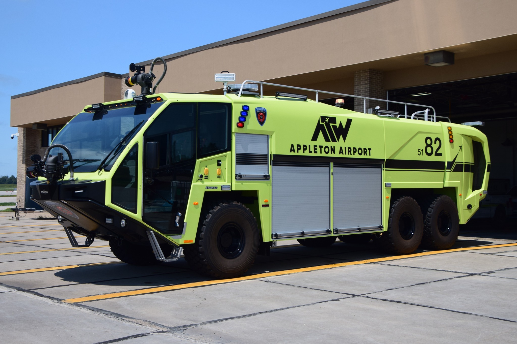 Appleton airport fire truck in service