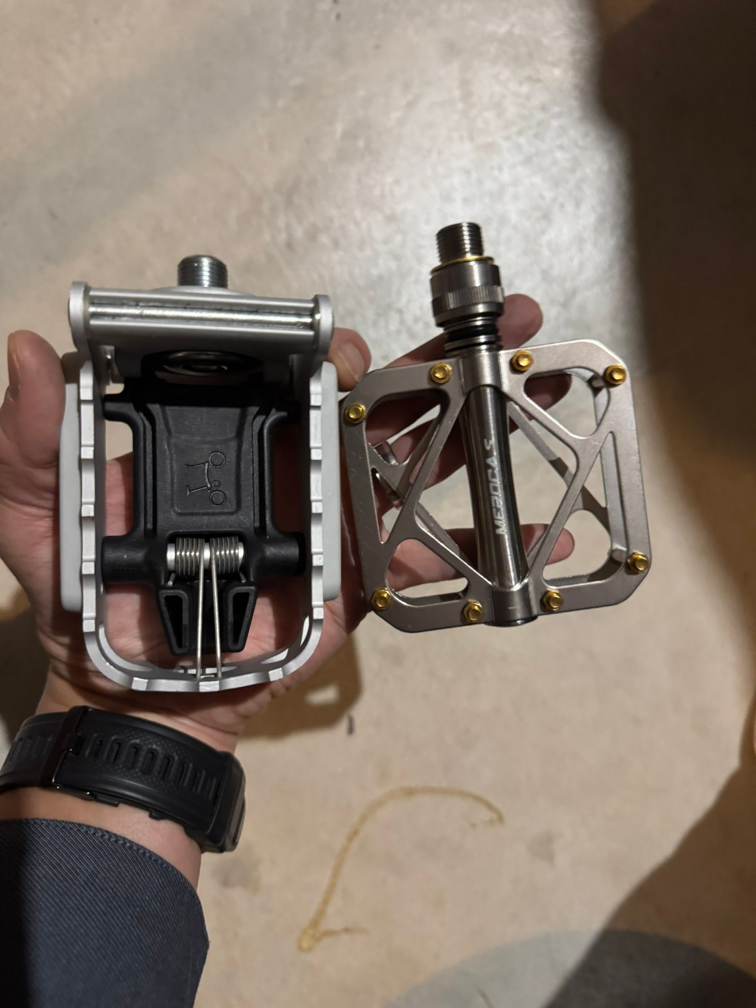 Upgrading Brompton M6R pedals to titanium quick release