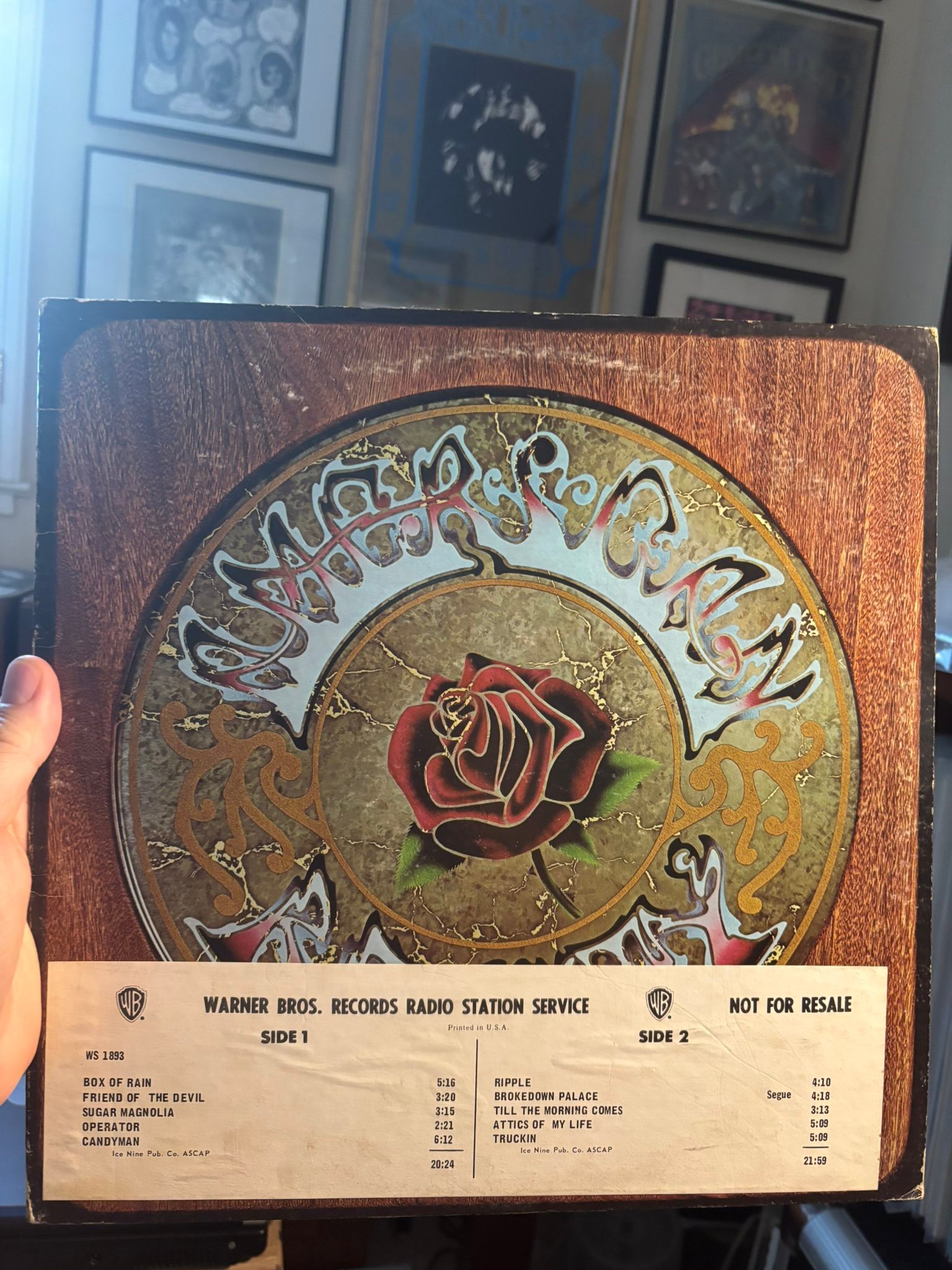 Grateful Dead American Beauty Warner Bros 1970 promo