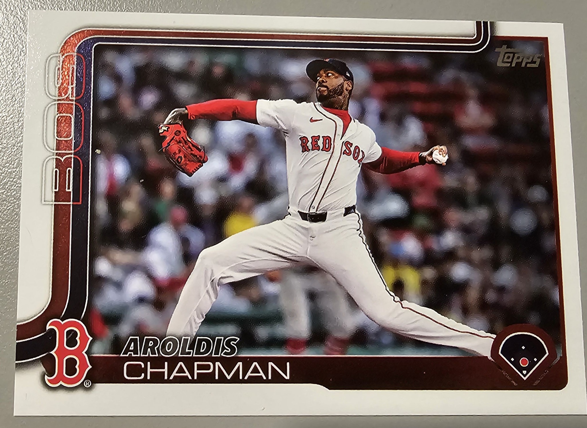 Aroldis Chapman Red Sox baseball card found