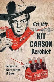 A collection of Western Coca-Cola print ads from the 1940s-60s