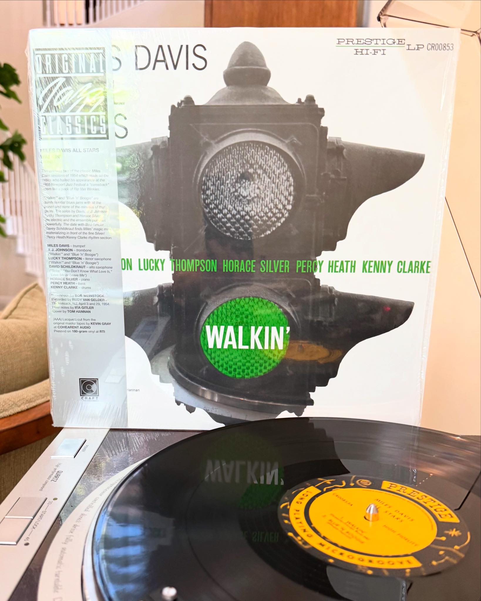 Miles Davis All Stars Walkin' vinyl record