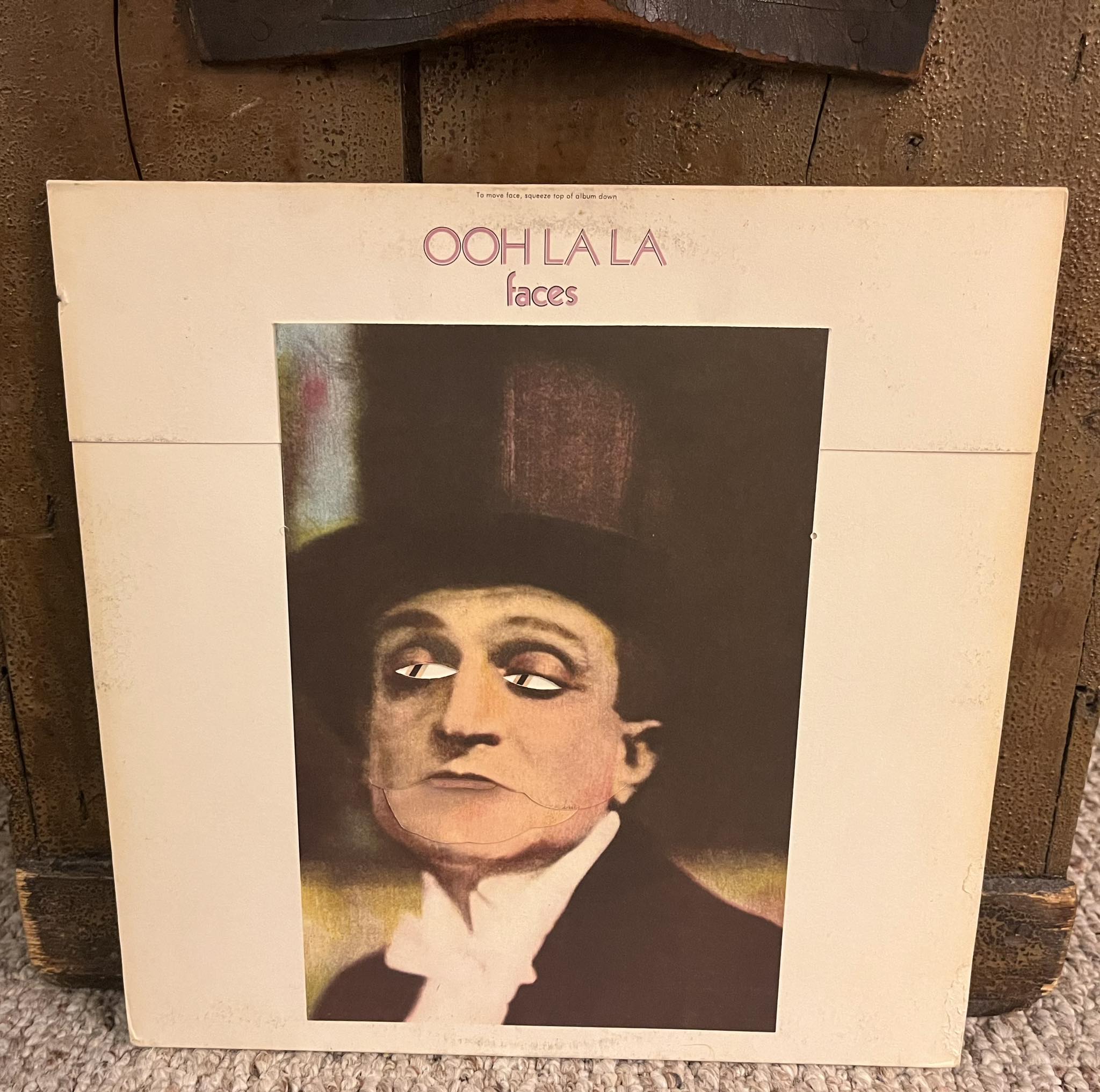 The Faces' Ooh La La vinyl record with moving cover