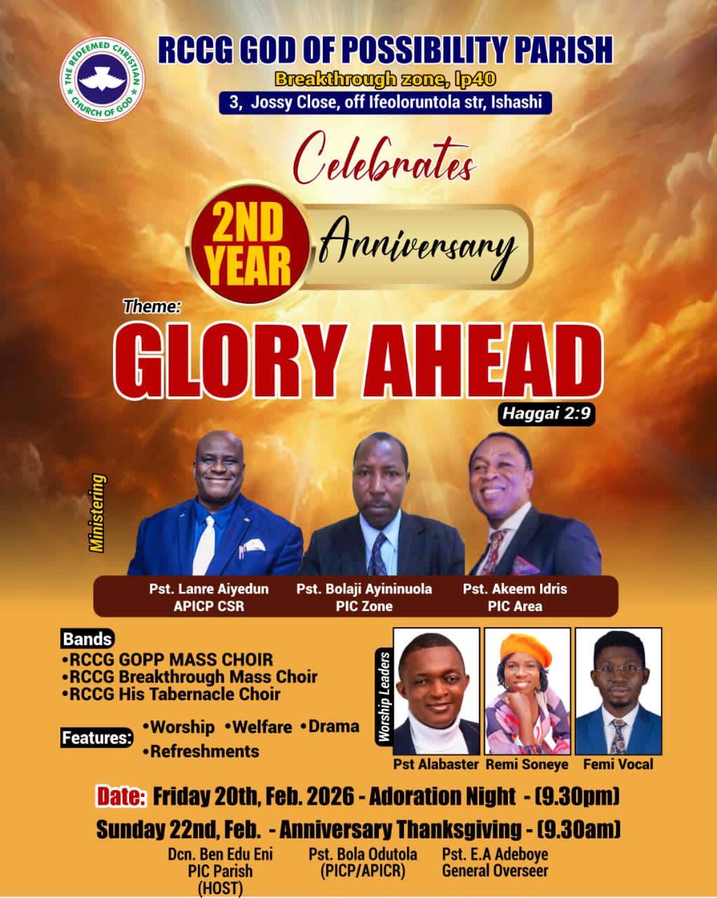 RCCG GOD OF POSSIBILITY PARISH, LP40 | Facebook