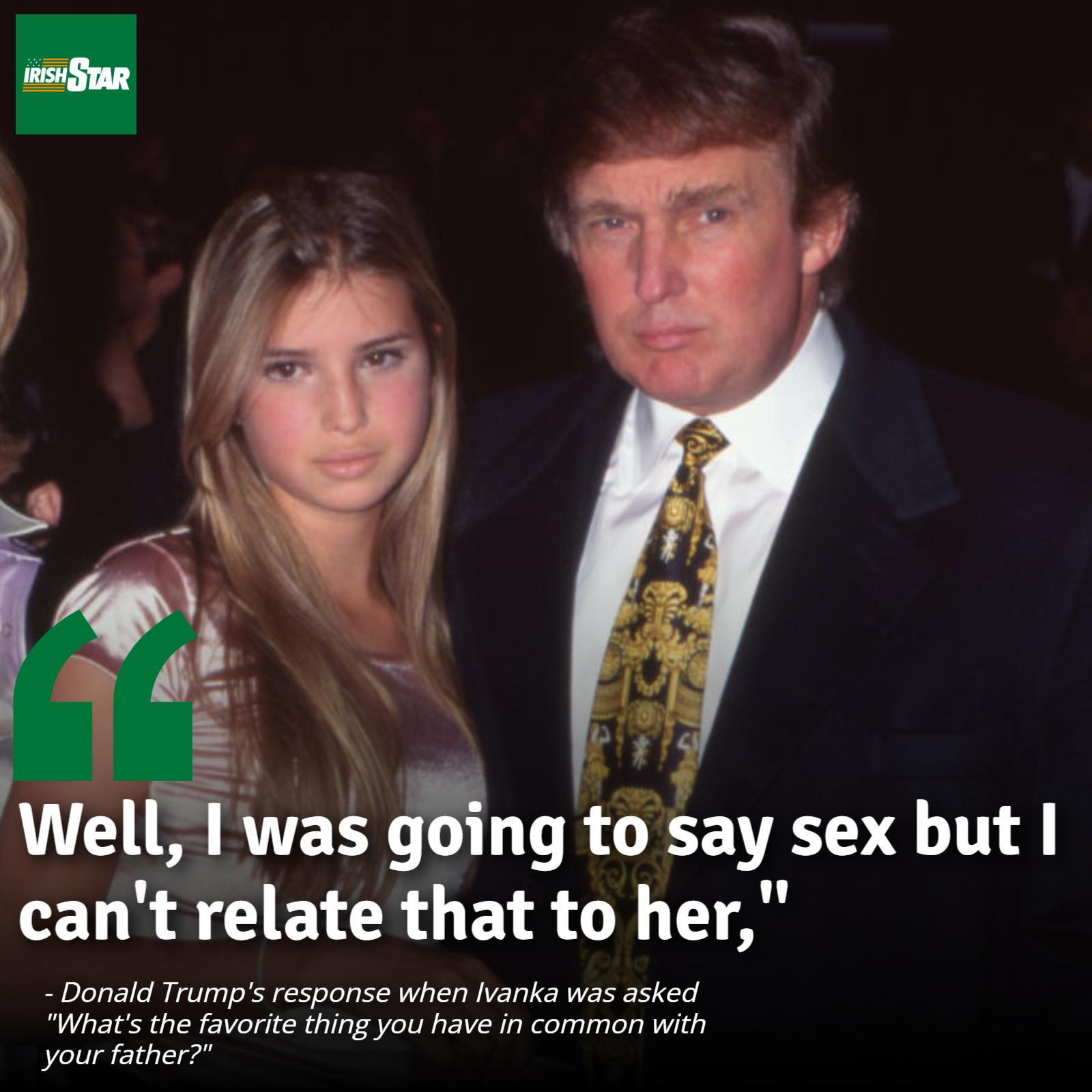 🤢 A creepy video clip of Donald Trump claiming that sex is what  