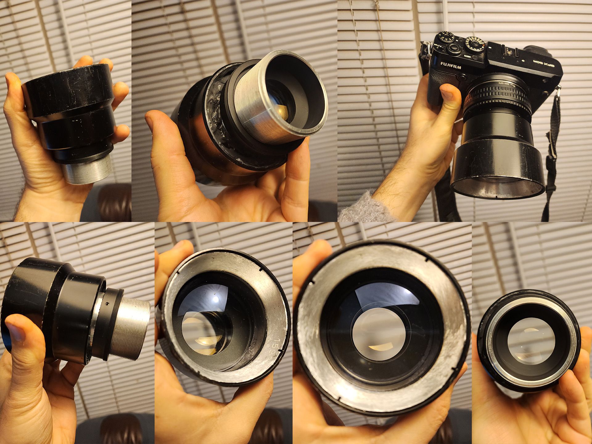 P.Angenieux 50mm F1.2 Projector lens. Modified for Sony E mount.