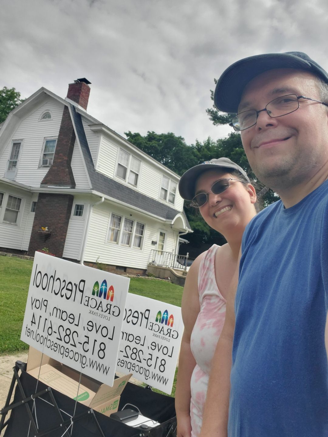 Jackie and I in the hot sun waiting... - Andrew B. Eytalis | Facebook