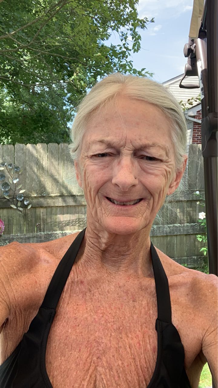 old lady swim dress Wearing two-piece swimsuits at 68 beach seniors 70 year old woman bathing suit