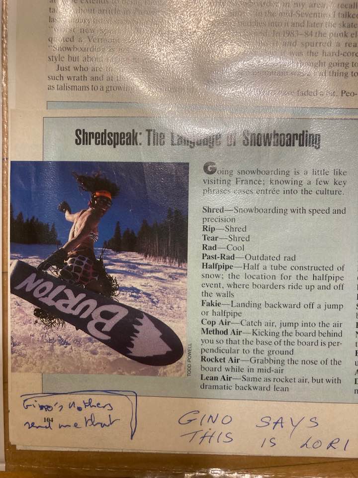 Todd Richards, skater/snowboarder tweaking it. From Jan. 1991