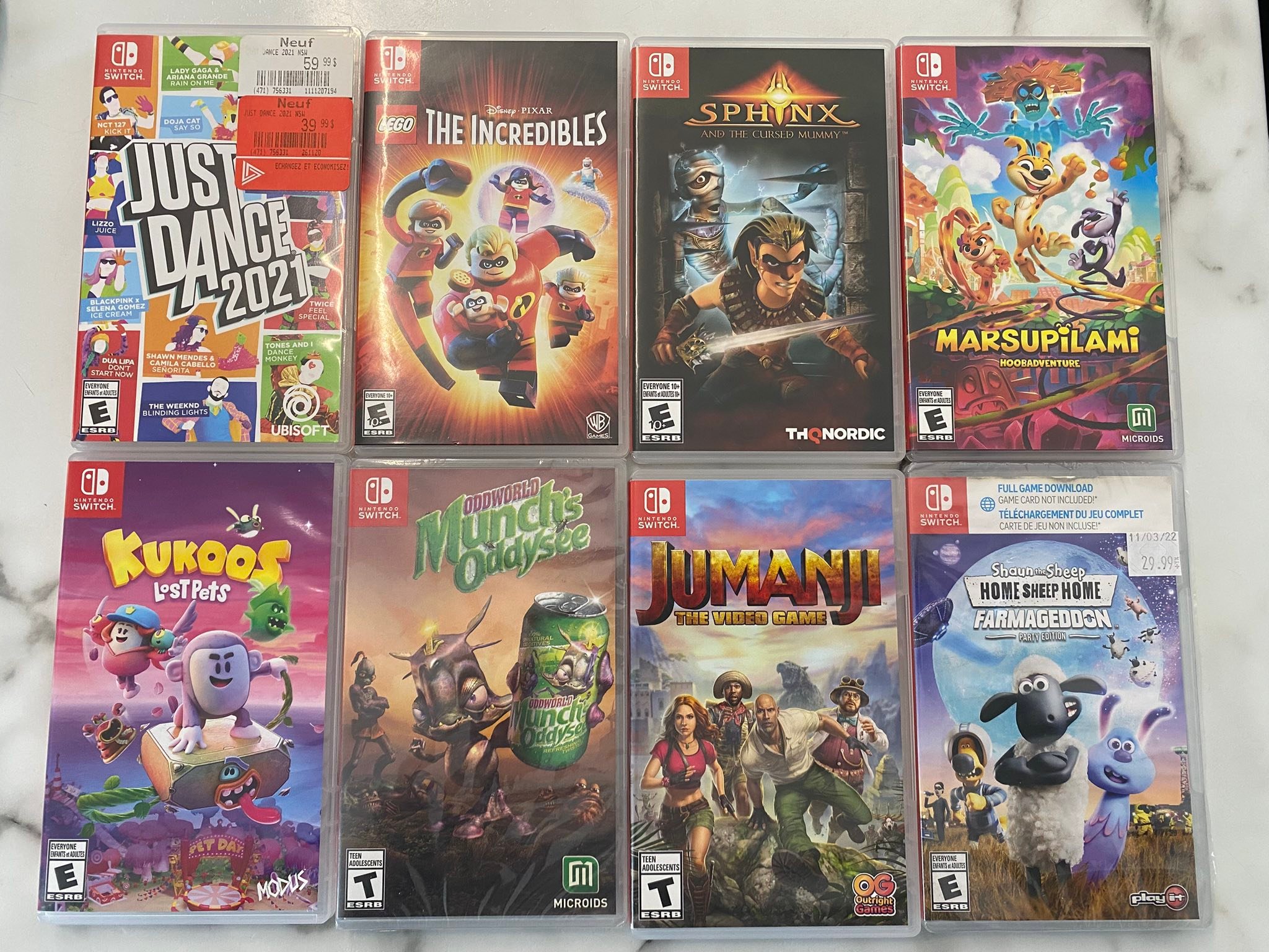 Vends jeux Nintendo switch Mud Runner American Wilds