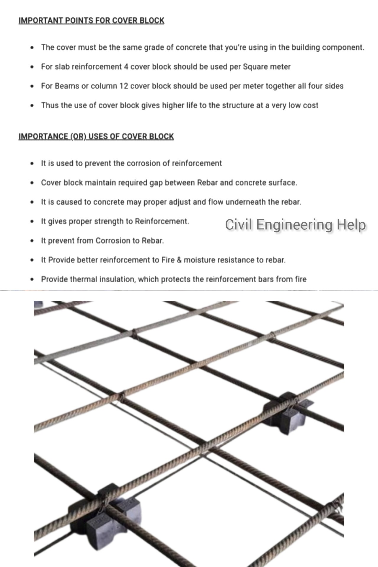 Civil - Important Points For Cover Block #CivilEngineeringHelp # ...
