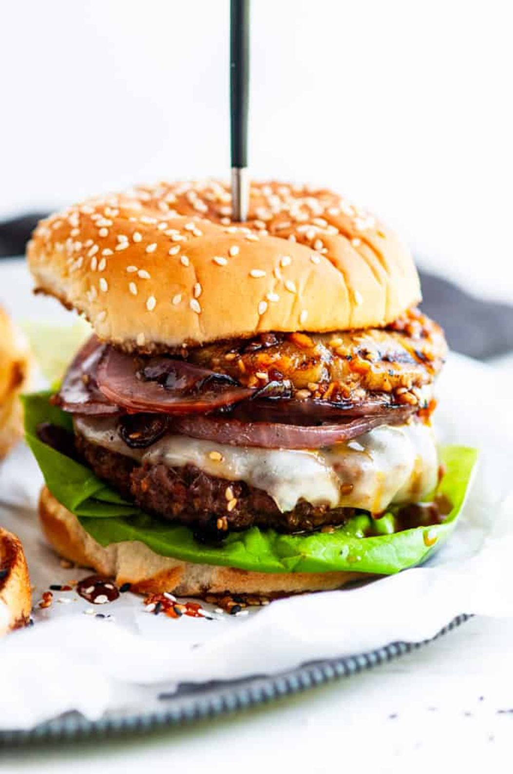 Hawaiian Teriyaki Burgers. Moist, juicy chicken or turkey burgers