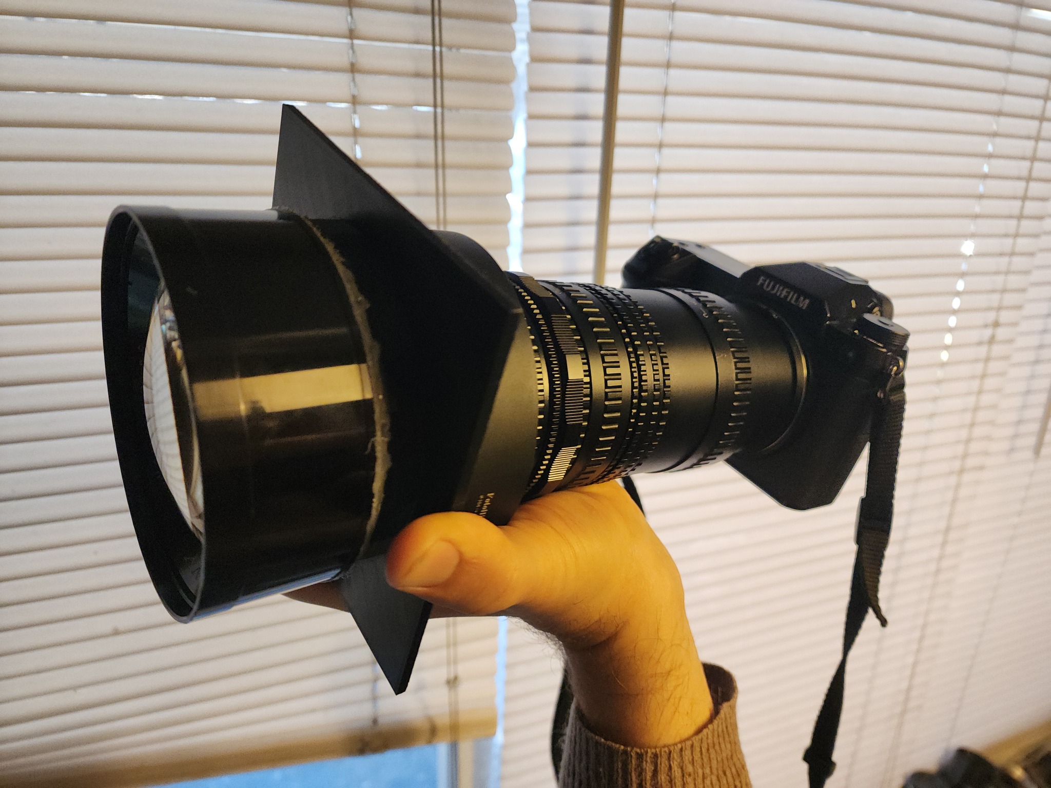 P.Angenieux 50mm F1.2 Projector lens. Modified for Sony E mount.