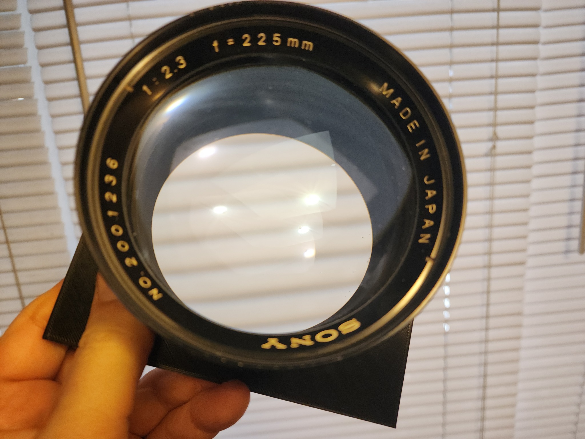P.Angenieux 50mm F1.2 Projector lens. Modified for Sony E mount.