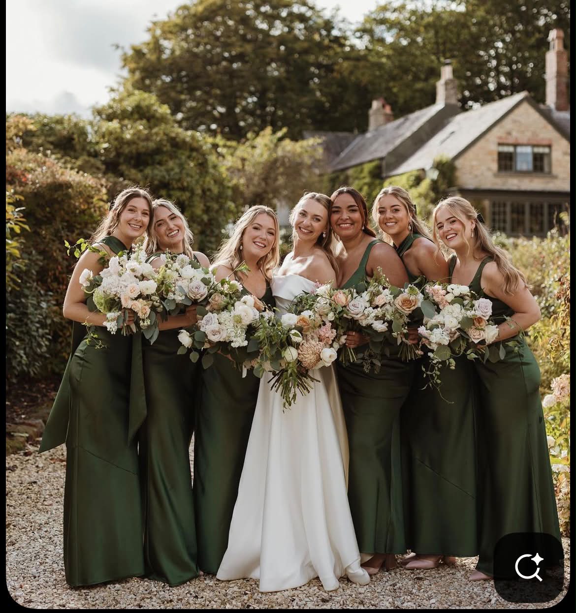 A dash of nature's palette: These green bridesmaid dresses add a vibrant touch to the wedding day. 💚 Tell us your fave in the comments! #azazie # bridesmaiddresses
