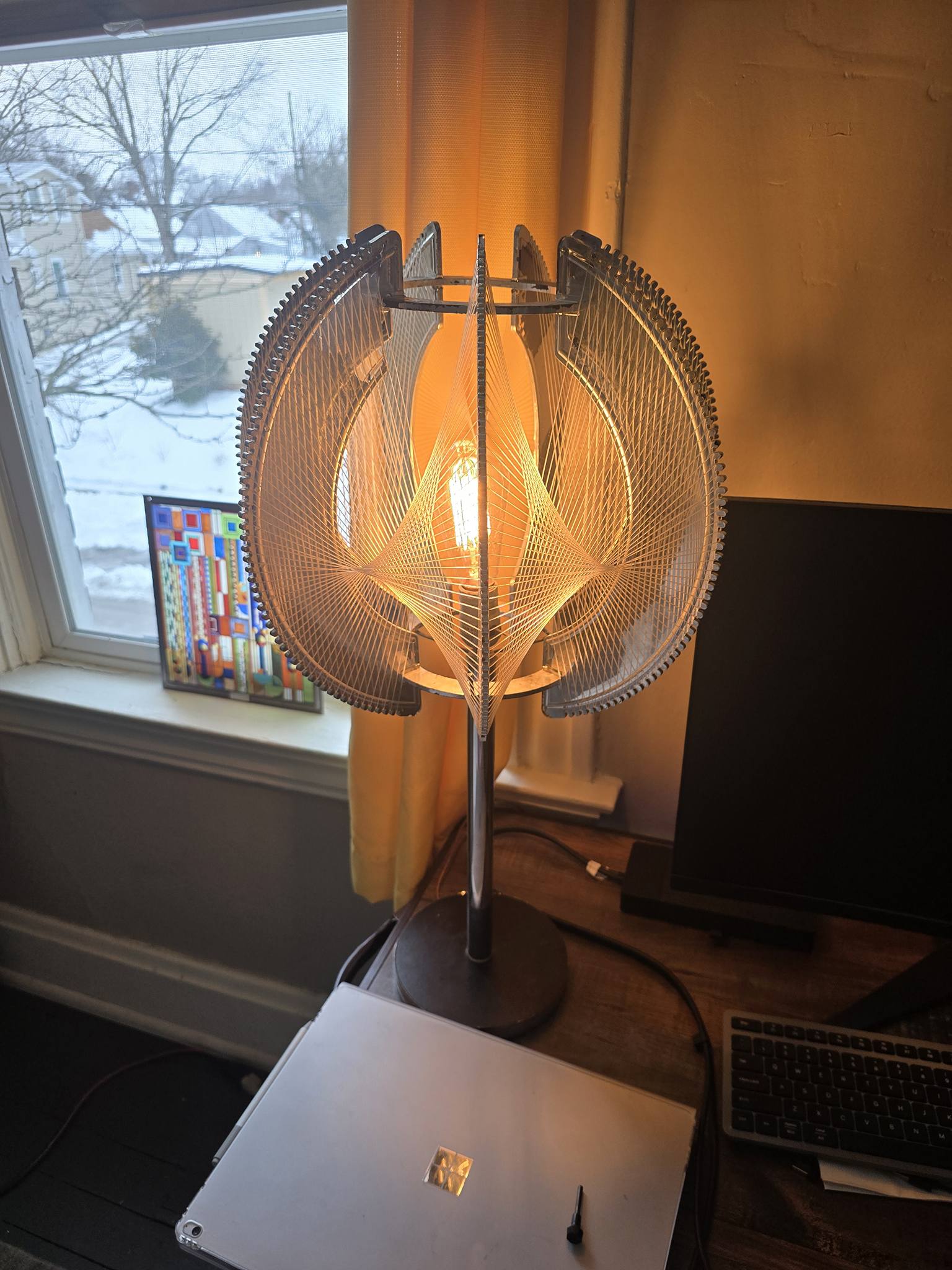 Restoring a vintage Paul Secon filament lamp replica