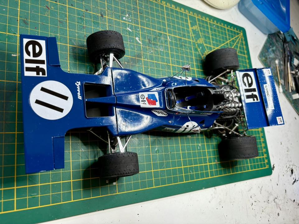 Tamiya 1:12 Tyrrell 003, version Jacky Stewart in Monaco GP