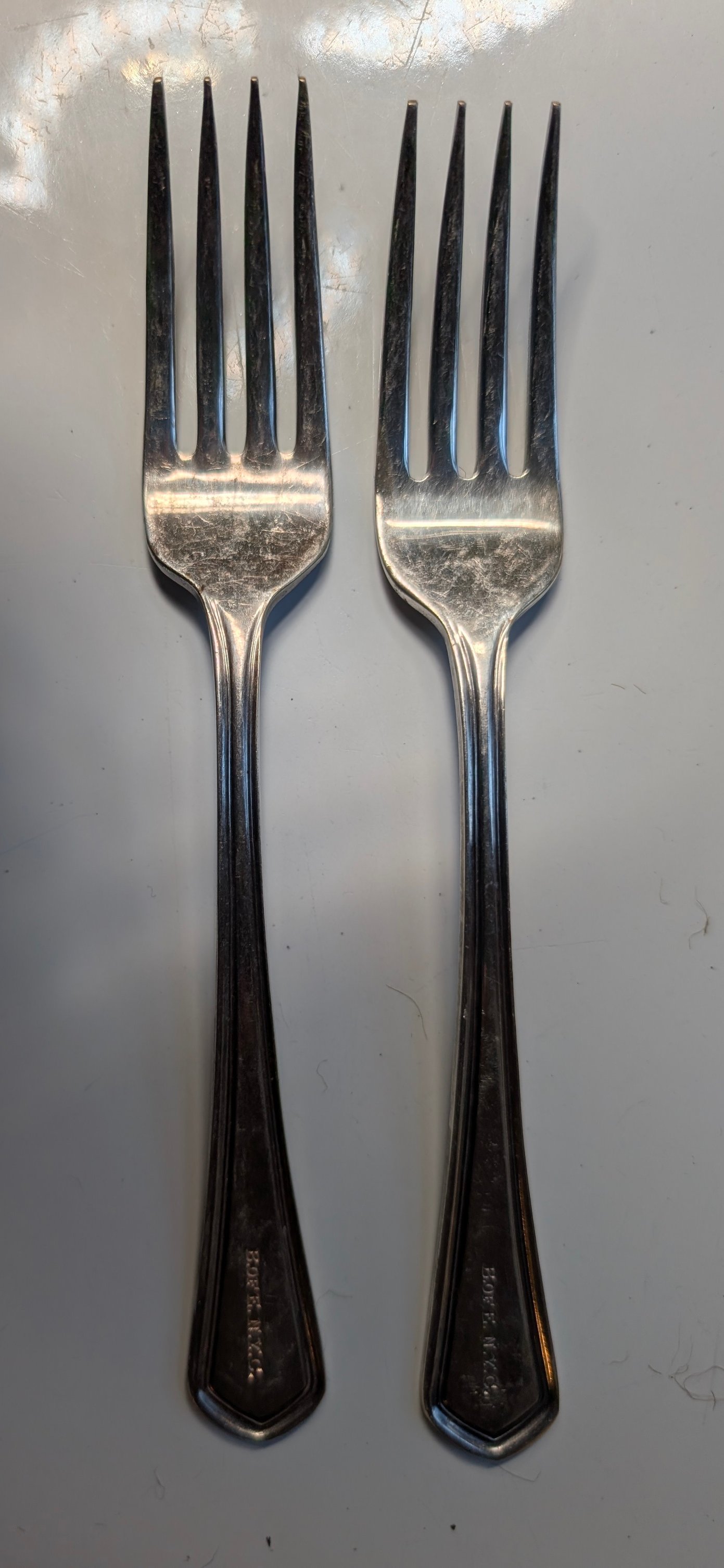 What are forks with B.E.N.Y.C and Victors.co markings?