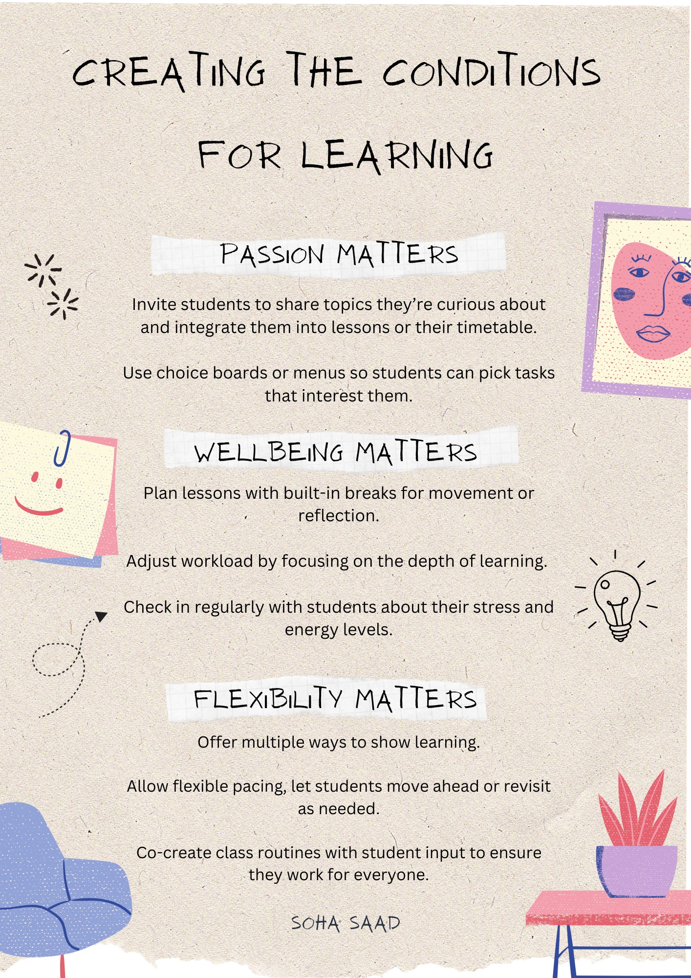 PYP ideas and lessons | 𝐂𝐫𝐞𝐚𝐭𝐢𝐧𝐠 𝐭𝐡𝐞 𝐜𝐨𝐧𝐝𝐢𝐭𝐢𝐨𝐧𝐬 𝐟𝐨𝐫 𝐥𝐞𝐚𝐫𝐧𝐢𝐧𝐠 ⁣ | Facebook